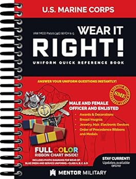Spiral-bound Wear It Right! - USMC Uniform Quick Reference Book