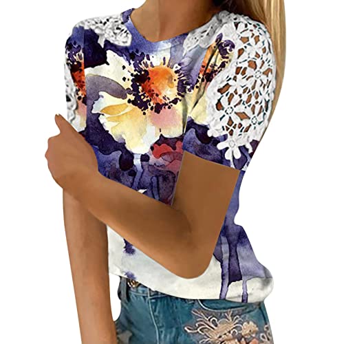 Blouses For Women Body Suits Women Clothing Blouses For Women Fashion 2023 Casual Beach Club Hawaiian Elegant Resort Wear For Women 2023 Tie Dye Blusas De Mujer Elegantes De Fiesta（E Yellow，Medium） #TOP25