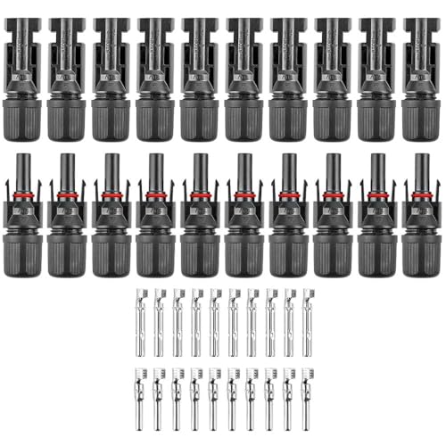 Image of BACKBONE Solar MC4 Connector Kit - 10 Pairs Male & Female for Solar Panel Cables | Waterproof, Durable & Easy-Install PV System Connectors (Pack Of 10)