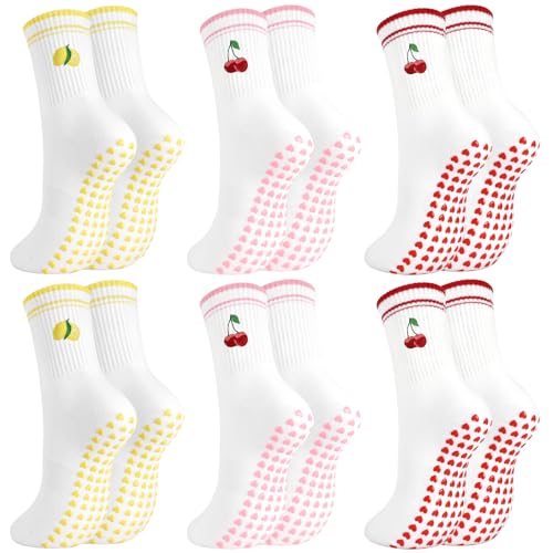 Image of Pilates Grip Yoga Socks for Women Cute Non Slip Socks