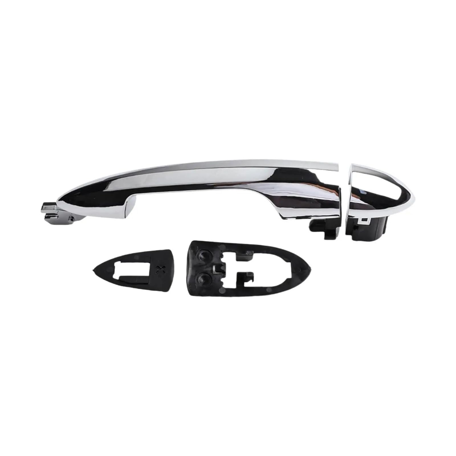 Hfewcvk No Hole Fit For Alfa Romeo Giulietta 2010-2016 Chrome Outer Door Handle With Hole 156088219 156099957 156088218 156099956(No Hole)