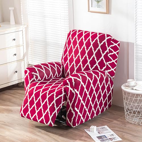 Funda de sofá de alta elasticidad en seda de leche para sillón reclinable doble 2