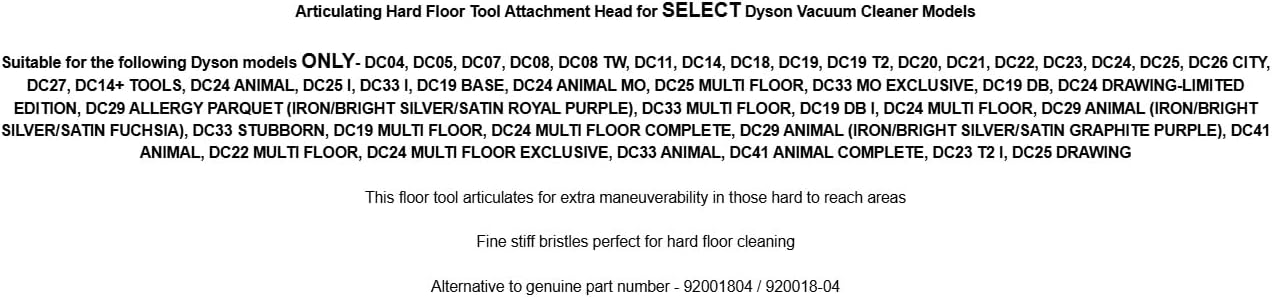 Replacement for ﻿Dyson Articulating Hard Floor Tool Attachment Head for Select Vacuum Cleaners OEM