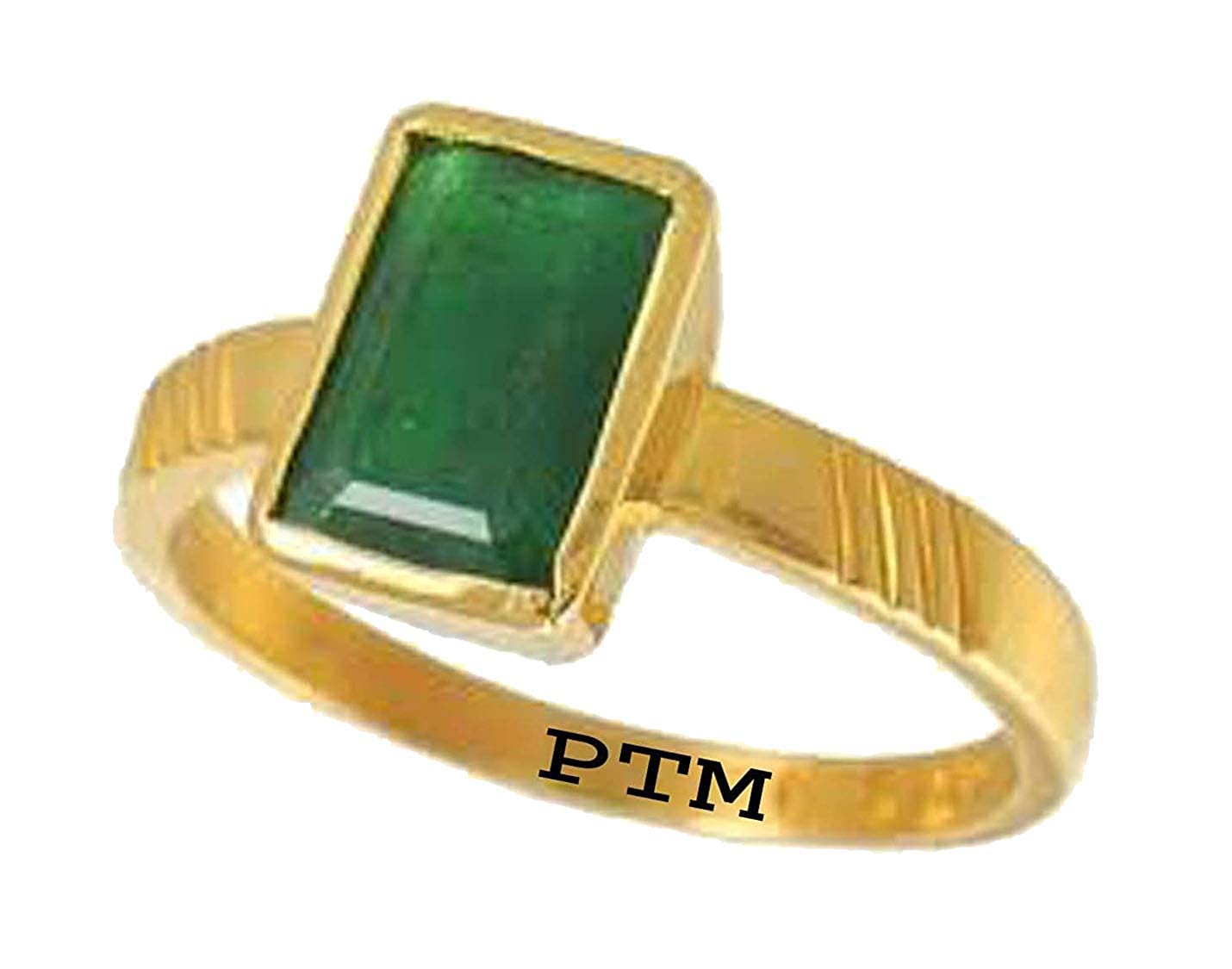 Panchdhatu (5 Metals) Emerald (Panna) 5.25 Ratti or 5 Cts Certified Gemstone 22 k Gold Plated Ring for Men & Women-image-35