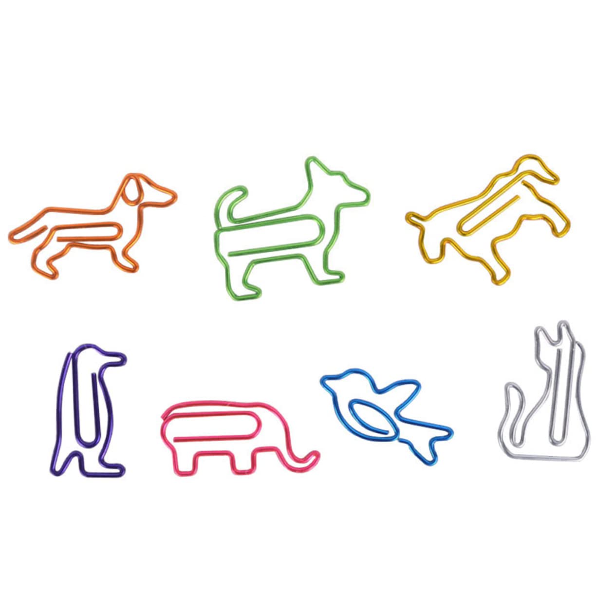 MAGICLULU 3 Set Di Graffette A Forma Di Segnalibri Creativi Aghi Di Carta in Metallo Articoli Essenziali Per Ufficio Articoli Per Feste 100 Pezzi * 3