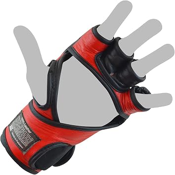 Combat Corner Super Pro MMA Spar Fight Gloves - Kickboxing, MMA, Muay Thai Sparring Training Gloves