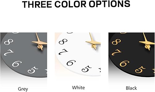 Miniatura 3 de Reloj de pared, reloj de pared moderno de 8 pulgadas, funciona con pilas, pequeño reloj silencioso que no hace tictac decorativo para cocina, baño,