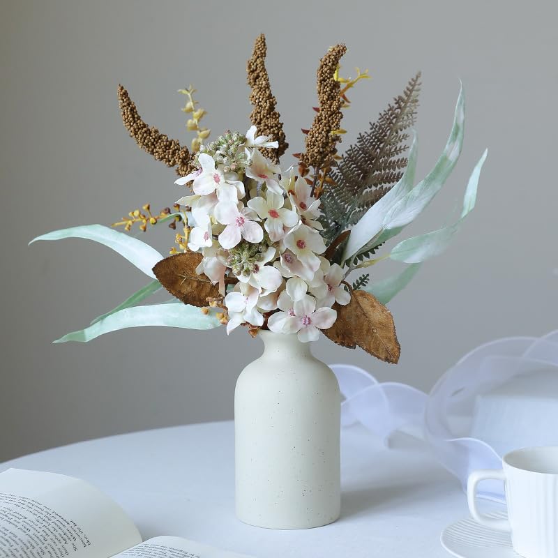 Ramo de Flores Secas Simuladas Estilo Retro para Hogar miniatura 3