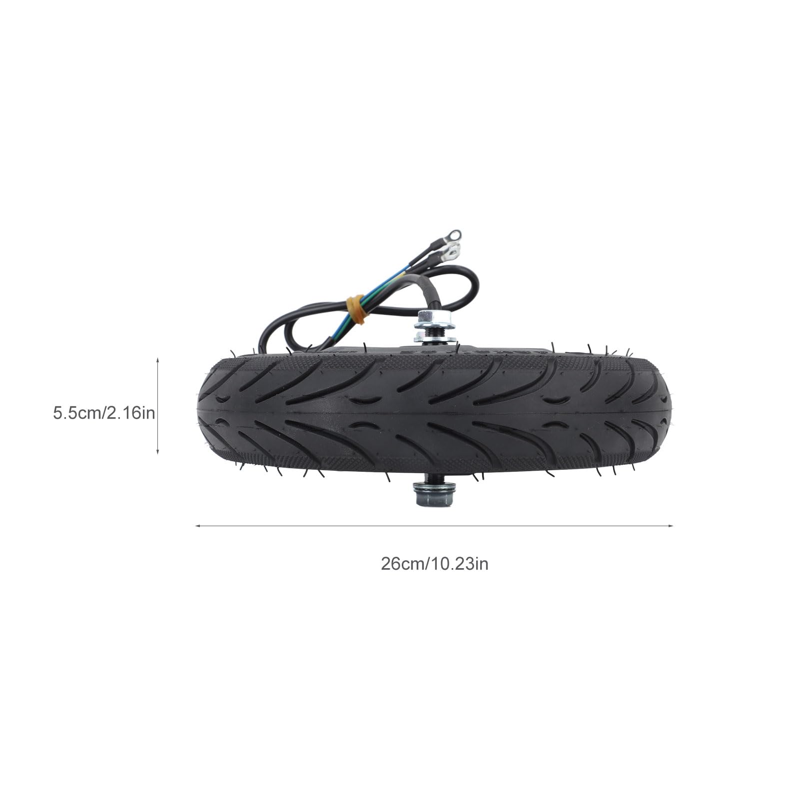 BuyWeek Pneumatico Gonfiabile del Motore, 36V 400W Motore della Ruota Motrice in Lega di Alluminio Motore per Scooter Elettrico per Ninebot F40