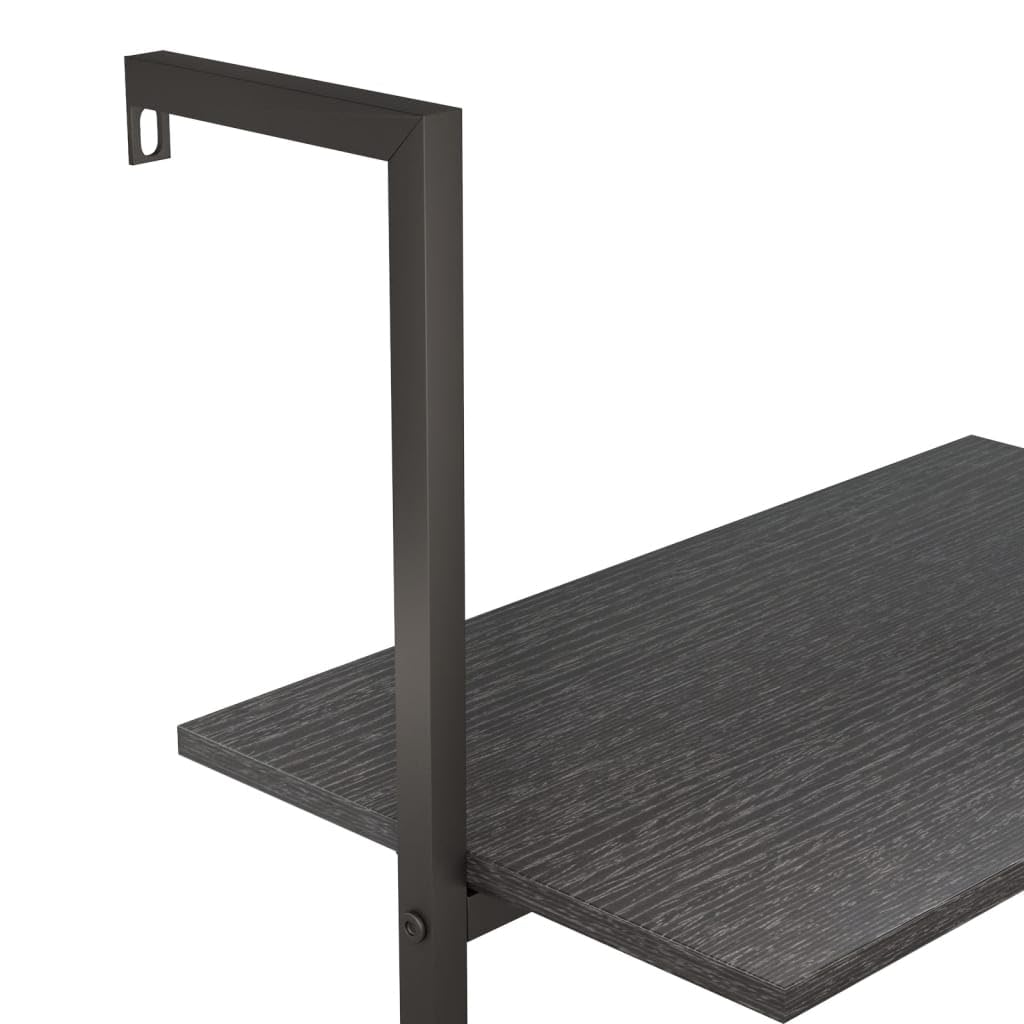 vidaXL Estantería Inclinada 5 Niveles Salón Capa Estante Mueble Despacho Organizador Estante Dormitorio Oficina Almacenamiento Negro