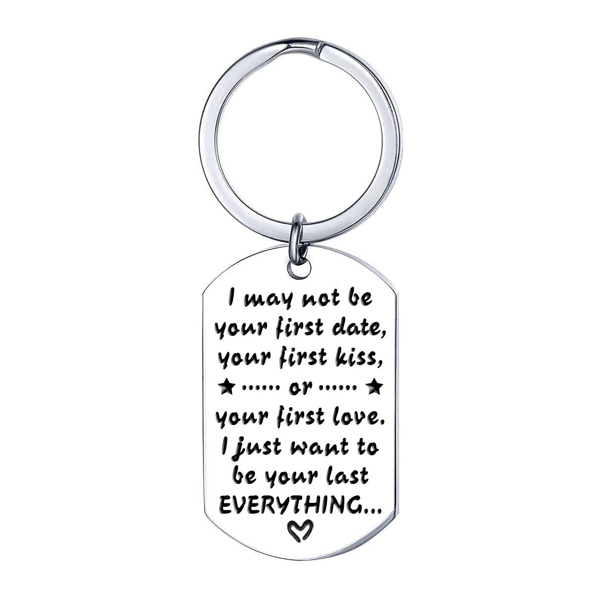 Govind Crafted Anniversary Keychain for Husband from Wife, Birthday Wedding Valentine's Day Deployment Key Chain for Men - I Just Want To Be Your Last Everything (Men)