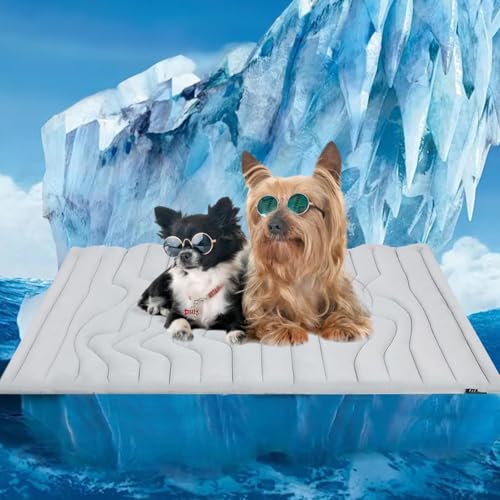 Tapis de refroidissement pour chiens et chats lavable en machine pour lit et voiture - 4