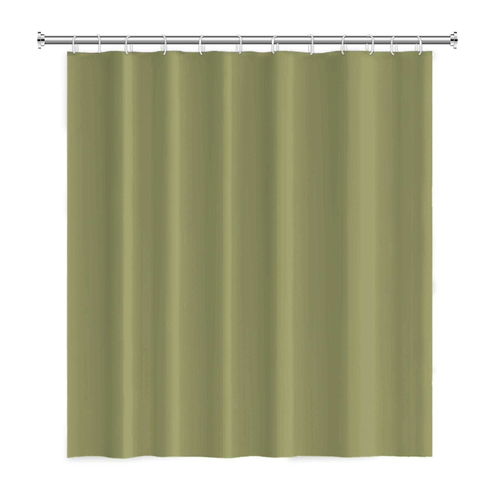 XIANGPEIFBH Solid Color Waterproof Shower Curtain Bathroom Shower Curtain Bath Shower CurtainModern Style Multi Size with 12 Hooks 180x210cm(WxH)