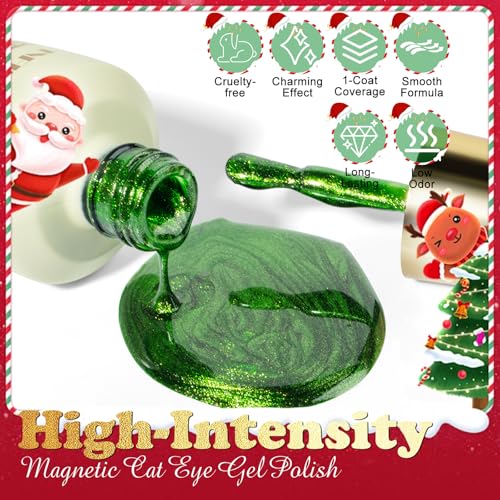 Kit de esmaltes gel magnéticos Cat Eye 4 colores 15ML miniatura 5