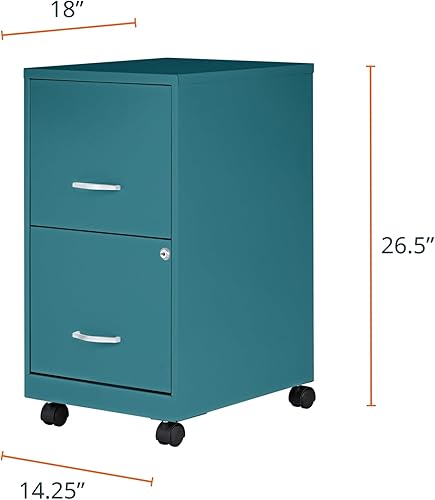 Miniatura 2 de Lorell LYS SOHO - Armario móvil para archivos/archivos, color verde azulado Verde azulado,Negro -,marino,plateado,Blanco,Rojo