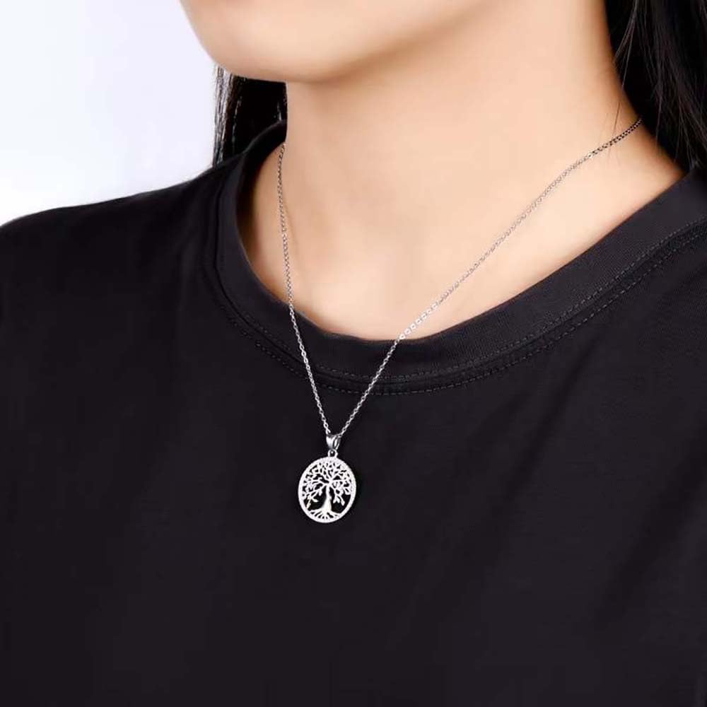 Funkelnde Moissanit Lebensbaum Halskette Sterling Silber für Frauen Schmuck Geschenke Tochter Mama
