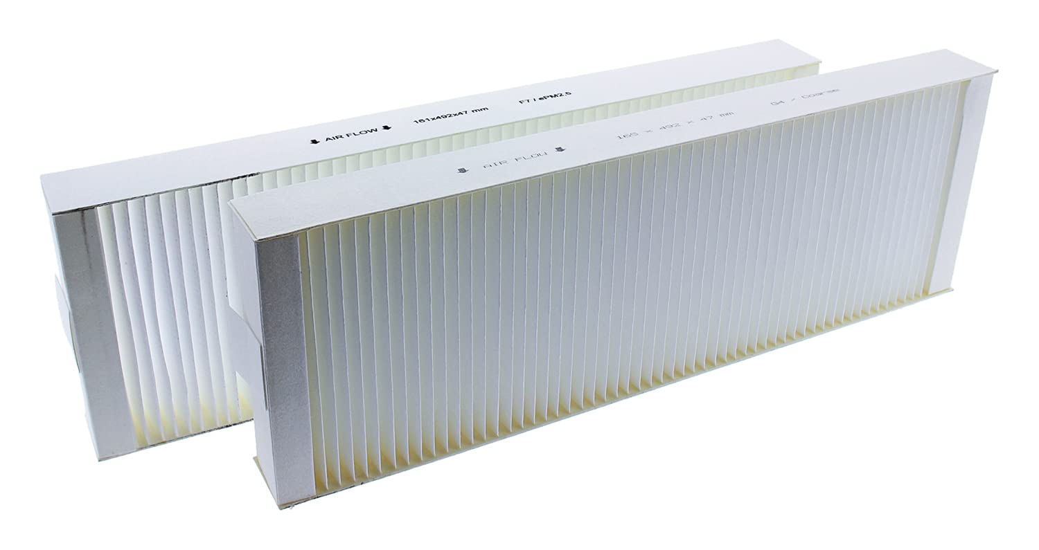 Juego de 3 filtros 3 x G4 + 3 x F7 para Vaillant RecoVAIR VAR 260/4 (E) y 360/4 (E)