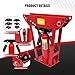 Hydraulic Pipe Bender, 12 Ton Manual Copper Tube Bender 90°-180° Bending Adjustable tubing bender hydraulic with 6 Dies(1/2