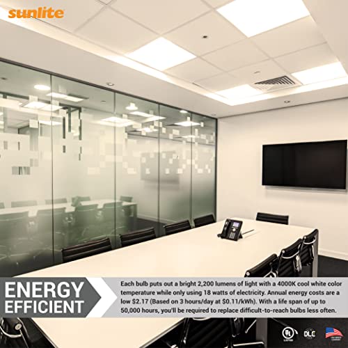 Sunlite 41246 Led T8 U-Bend Tube, Single End Bypass, 18 Watts, 50,000 Hour Lifespan, 2200 Lumens, Shatter Resistant, Double Medium Bi-Pin Base (2G13), 120-277V, Ul & Dlc Listed, 4000K, 6 Pack #TOP4