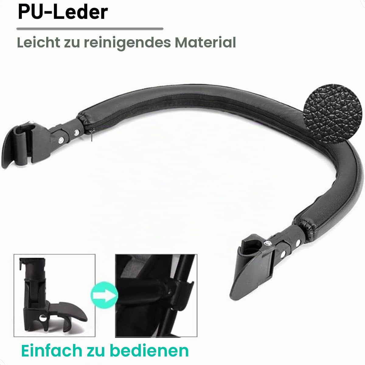 Buggy sicherheitsbügel für BABYZEN YOYO2 Kinderwagen, Buggys Zubehör, Halterung für mehr Sicherheit auf Reisen, abwischbar, minimalistisches Design, Kunstleder