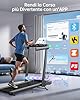 Tapis Roulant Elettrico Pieghevole 1-16km/h, 4 in 1 Tapis Roulant con 12% Pendenza, Salvaspazio per Casa e Ufficio, Doppio Display LED, Cardiofrequenzimetro, 12 Programmi, APP e Telecomando
