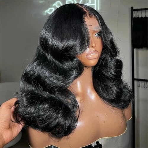 Perruque brésilienne à lace front 13x6 bob wig courte ondulée coupe au carré cheveux naturels pour femme