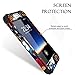 Hocase for iPhone 8 Plus Case, Heavy Duty Shockproof Protection Hard Plastic+Silicone Rubber Hybrid Protective Case - Creative Flowers