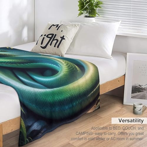 Manta de serpiente de diseño animal con acabados resistentes y duraderos 7