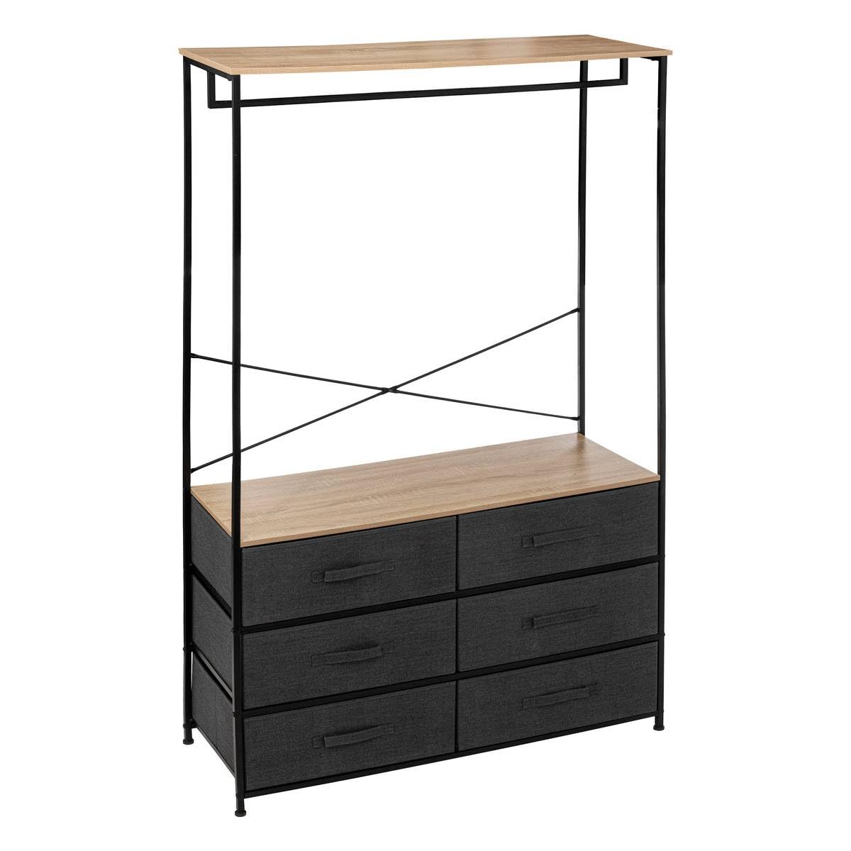 5five - Dressing penderie 6 tiroirs tissa