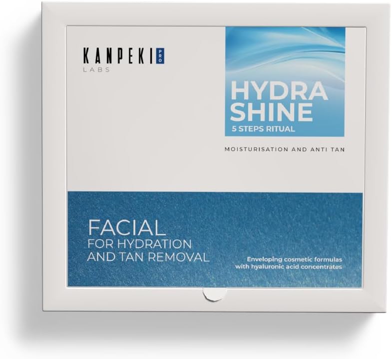 Hydra Shine 5-Step Facial Kit | Deep Hydration & Glow | With Shea Butter, Algae & Vitamin A | For Dry & Normal Skin | Brightening & Moisturizing