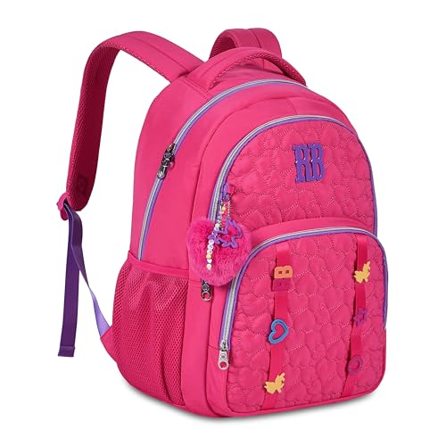 Mochila Costa Feminina RB Grande Escolar Teen Juvenil Menina Adulta (Rosa)