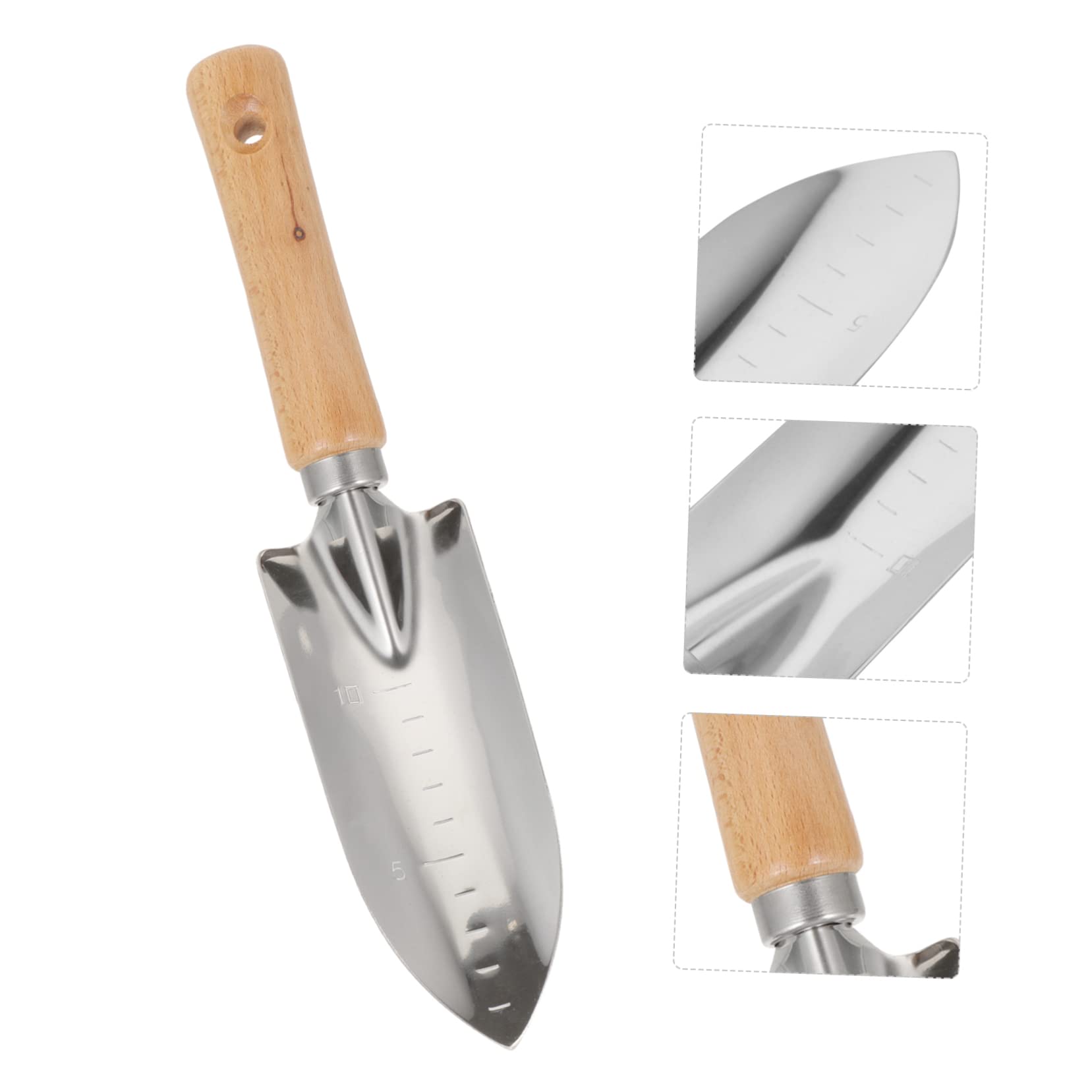 Abaodam Heavy Duty Plant Shovel Garden Accessories Stainless Steel Shovel Length Grading Compact Design Long-Lasting