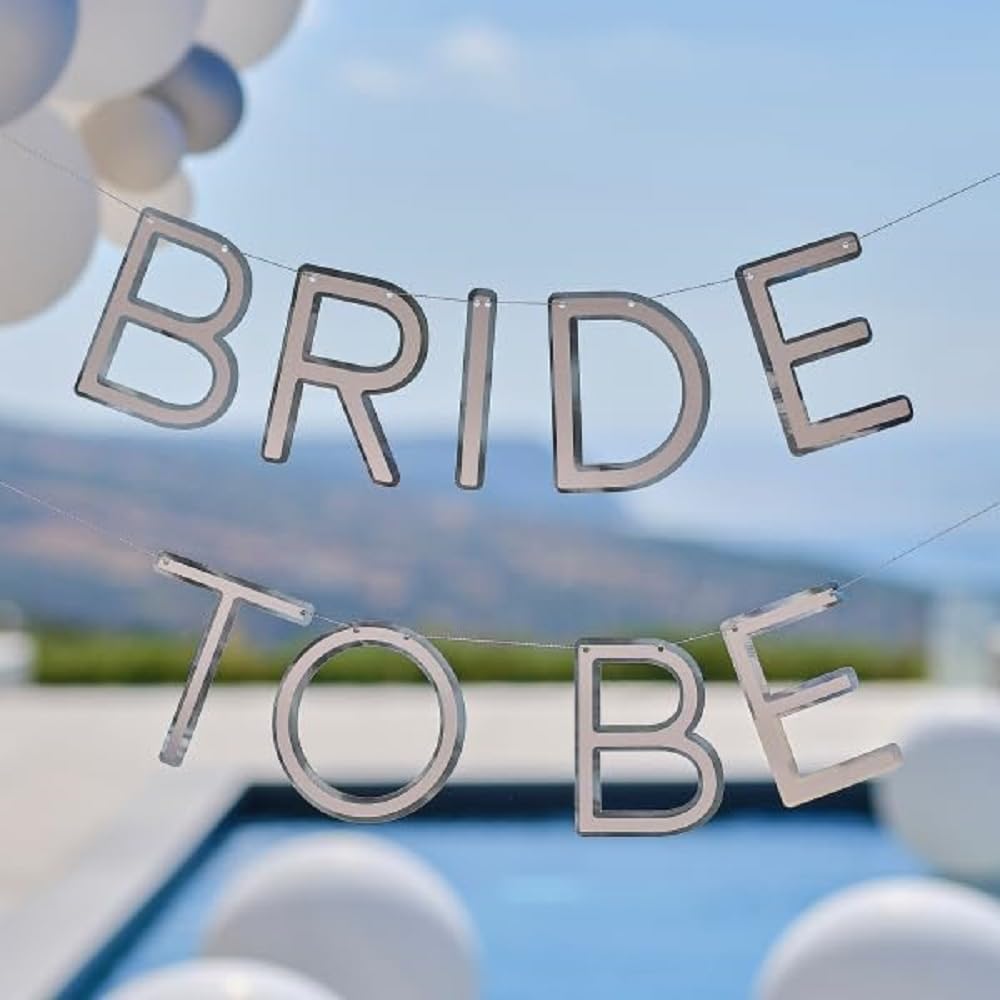 Ginger Ray Silver Bride to Be Hen Party Bunting Decoration