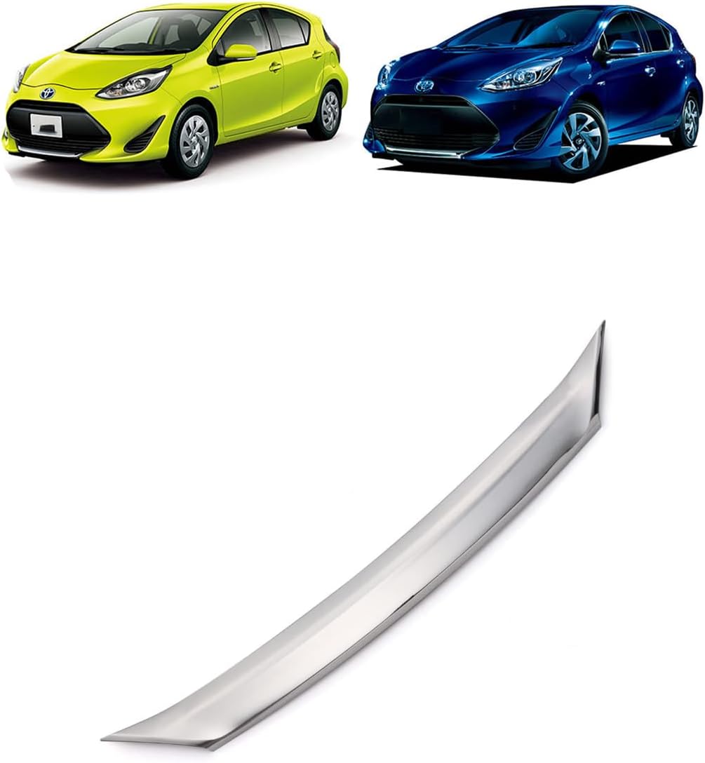 Применимо к TOYOTA AQUA NHP10 2017.6-Боковая КРЫШКА переднего номерного знака + Накладка на передний НИЖНИЙ спойлер, НАКЛАДКА НА передний номерной ЗНАК + НАКЛАДКА НА ПЕРЕДНЮЮ КРОМКУ, ЗЕРКАЛЬНОЕ ПОКРЫТИЕ ИЗ нержавеющей стали, НАРУЖНЫЕ ДЕТАЛИ ТОРГОВОГО ЦЕНТРА, изготовленные НА заказ ДЛЯ эксклюзивного дизайна AQUA [Параллельный импорт], фото 5