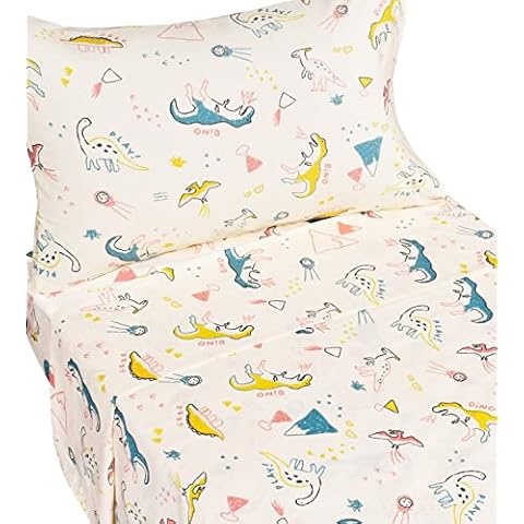 J-pinno Dinosaur Toddler Bedding Set Cover