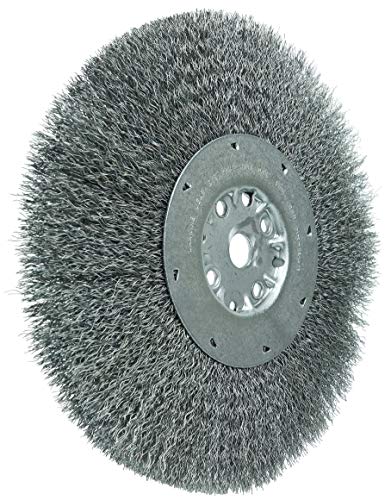 Image of Weiler 01518 10 inch Maximum Density Crimped Wire Wheel.014 Steel Fill, 3 /4 inch Arbor Hole, Made in The USA (Pack of 2)