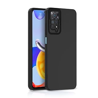 Pikkme Mi Redmi Note 11 Pro/Note 11 Pro Plus 5G Back Cover Soft Matte Liquid Silicone TPU | Camera Protection | Shockproof Slim Back Case for Mi Redmi Note 11 Pro/Note 11 Pro Plus 5G (Black)