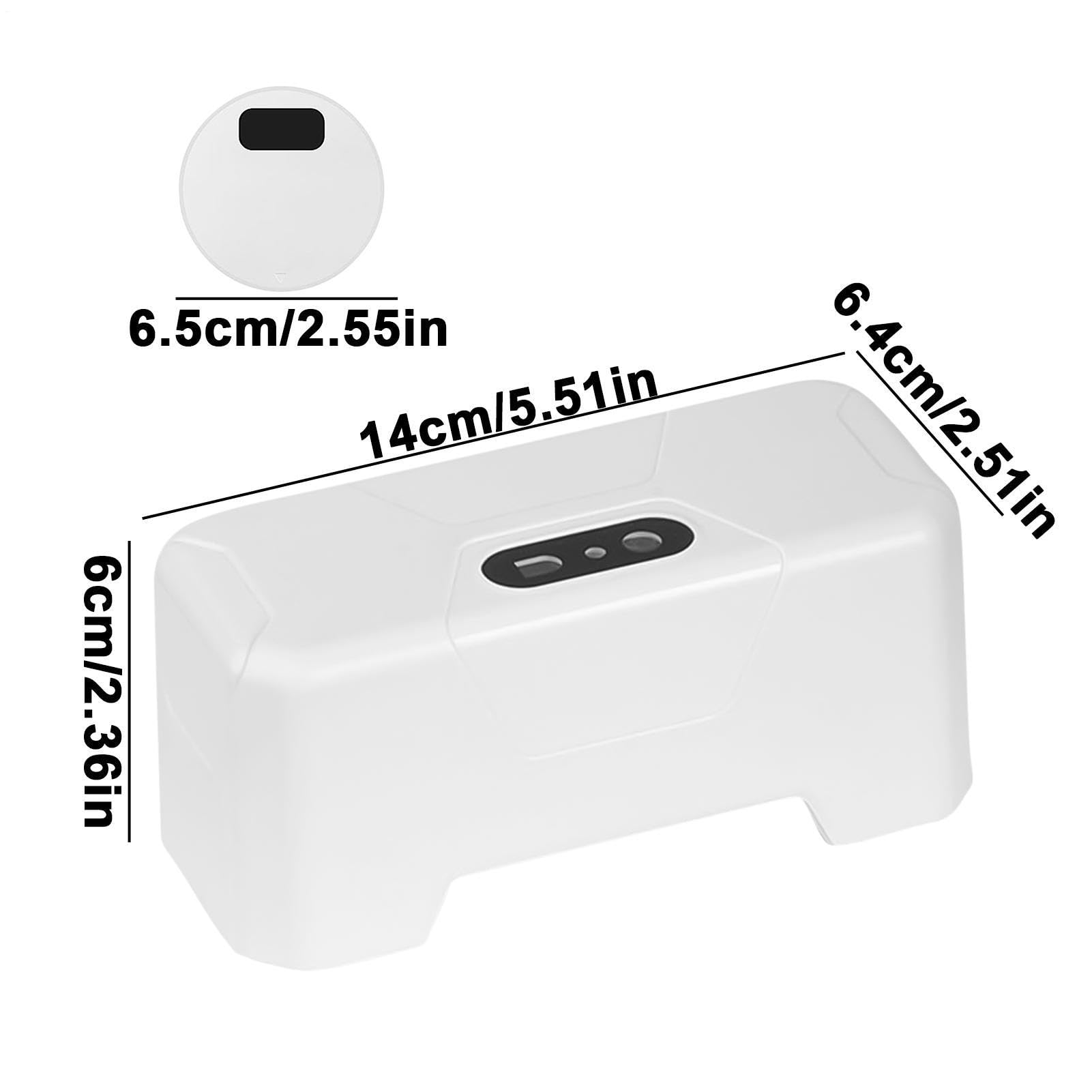 Chasse D'eau Wc Sans Contact, Kit De Rinçage De Capteur Infrarouge, Chasse D'eau Automatique Étanche, À Capteur Infrarouge Externe, Rechargeable Par USB, 14 * 6,4 * 6 Cm, Pour Toilettes