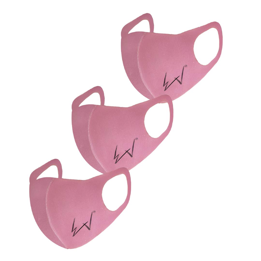 Enigma Vital Mask- Set of 3 (Baby Pink) Made In India | Reusable & Washable | 3-Layered Outdoor Protection Face Mask for Men/Women