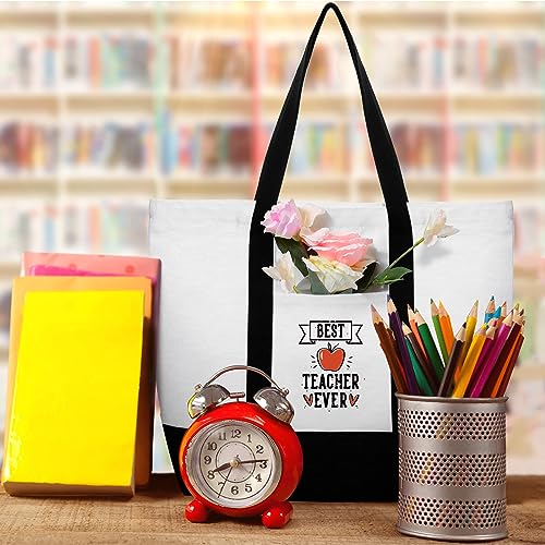 Sadnyy 10 Pack Bolsas Tote Grandes con Cremallera y Bolsillos miniatura 6
