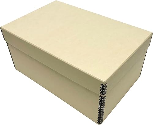 Golden State Art, Cajas de almacenamiento para fotos de archivo, caja de conservación sin ácidos, de 5 x 7 x 12 pulgadas, con capacidad para hasta