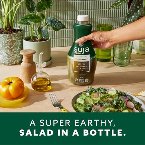 Suja Organic Cold-Pressed Uber Greens, Green Juice full of Leafy Green Cucumber, Celery, Chard, Lettuce, Kale & Grapefruit, Vegan, Plant-Based & USDA Certified (46 Fl Oz) - Image 5