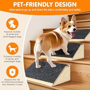 Dogrampforstairsnonslipdogstairslowangledpetrampsforsmalldogsandcatsmediumdogsstepandstairassistforinjuredandolderdogs2pack Urban Country Home Decor Dog ramp for stairs non slip dog stairs low angled pet ramps for small dogs and cats medium dogs step and stair assist for injured and older dogs 2 pack urban country home decor