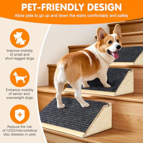 Dogrampforstairsnonslipdogstairslowangledpetrampsforsmalldogsandcatsmediumdogsstepandstairassistforinjuredandolderdogs2pack Urban Country Home Decor Dog ramp for stairs non slip dog stairs low angled pet ramps for small dogs and cats medium dogs step and stair assist for injured and older dogs 2 pack urban country home decor