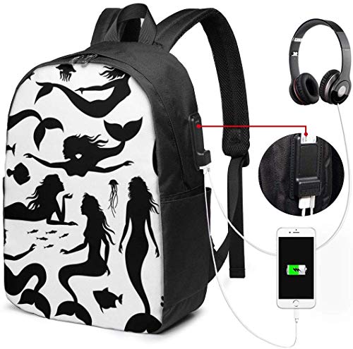 Gsixgoods Mochila Durable Laptop Backpack 17 Inch Bookbag For Notebook Swimming Underwater