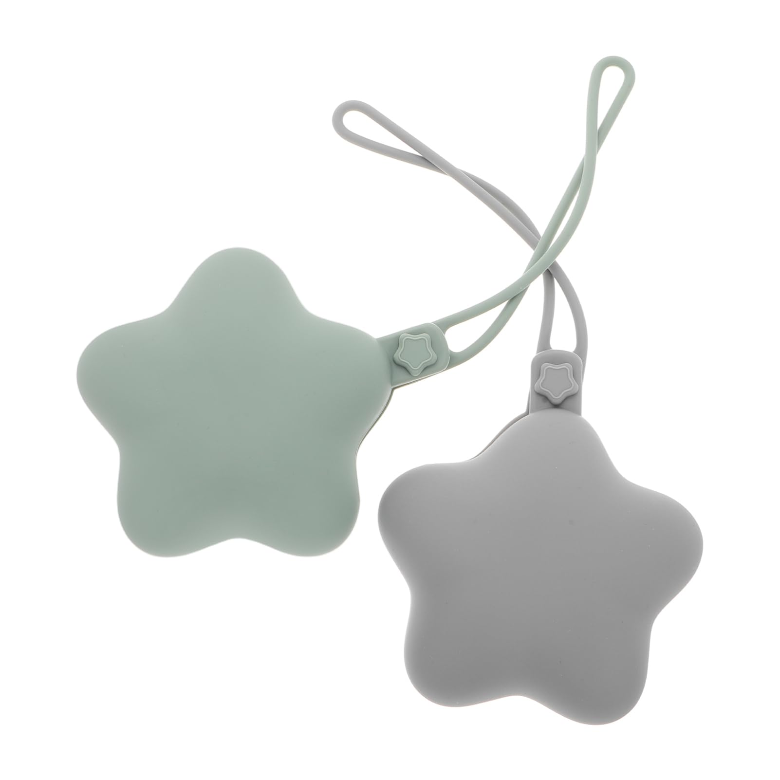 Hohopeti Pacifier Cleaning Storage 2pcs Silicone Pacifier Holder Case Dustproof Portable for Home Travel