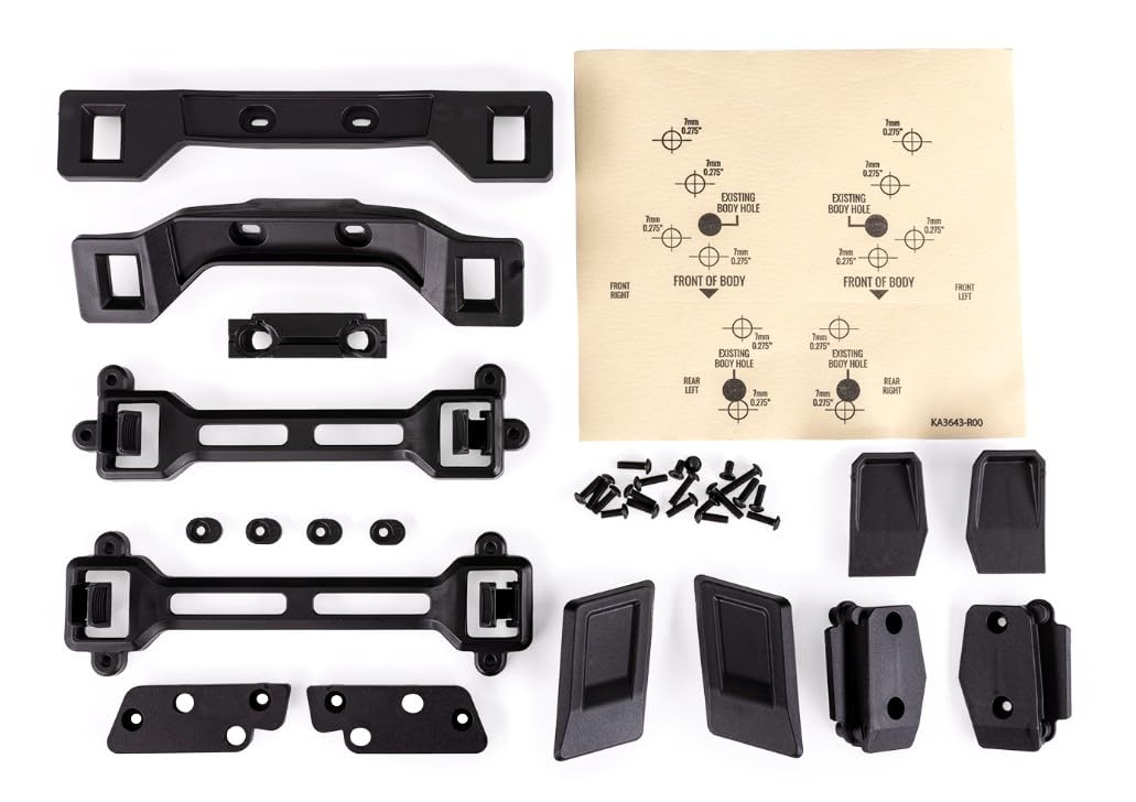 Body Conversion kit, Slash 4X4 (Includes Front & Rear Body mounts, latches, Hardware) (for Clipless mounting)