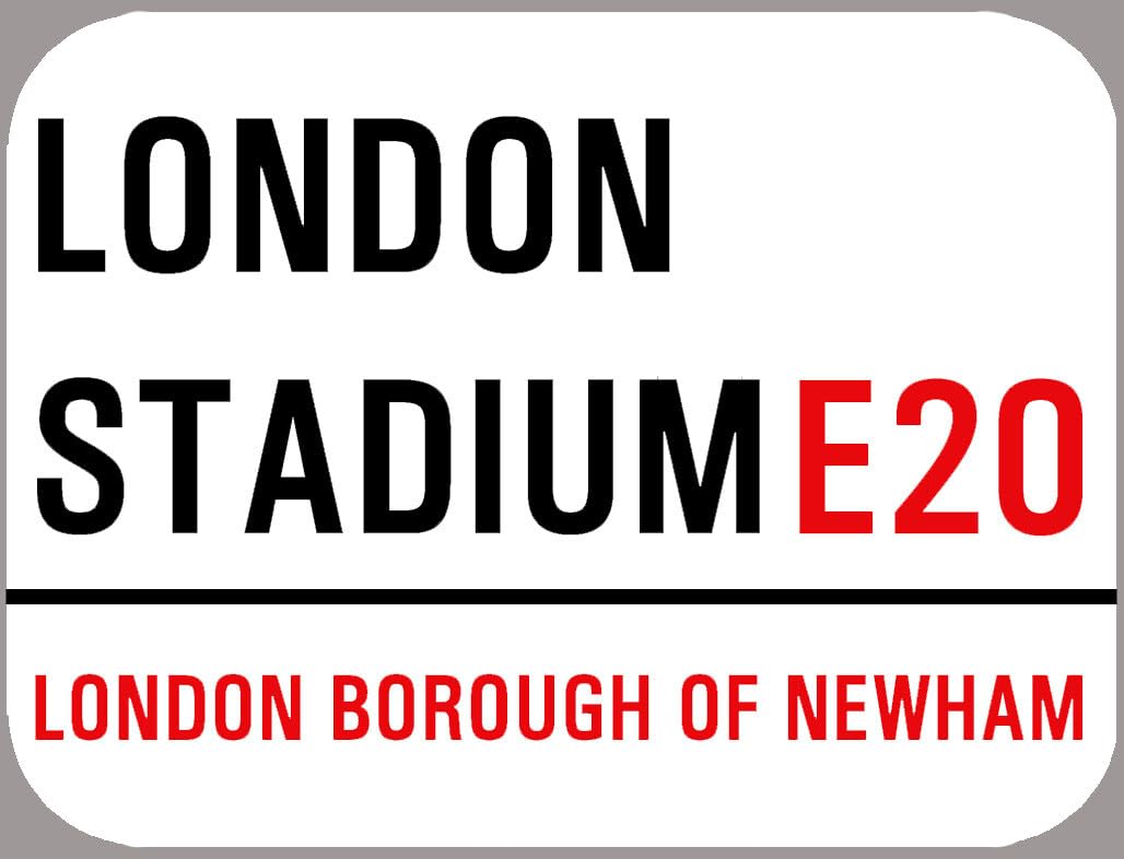 London Stadium Metal Street Sign West Ham Outdoor Decoration Plaque 8X12 Inch