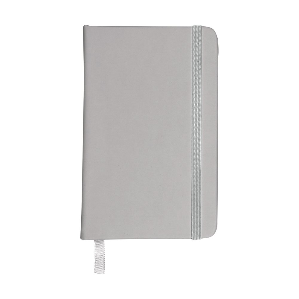 eBuyGB A5 Coloured Hardback Lined Paper Notebook, Silver