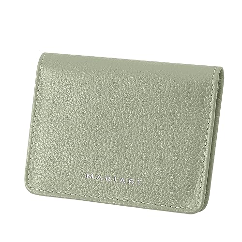 Mariart 674 Carteira Feminina de Couro Bovino Legítimo p/CNH, Cartões e Notas Dobradas (Oliva)